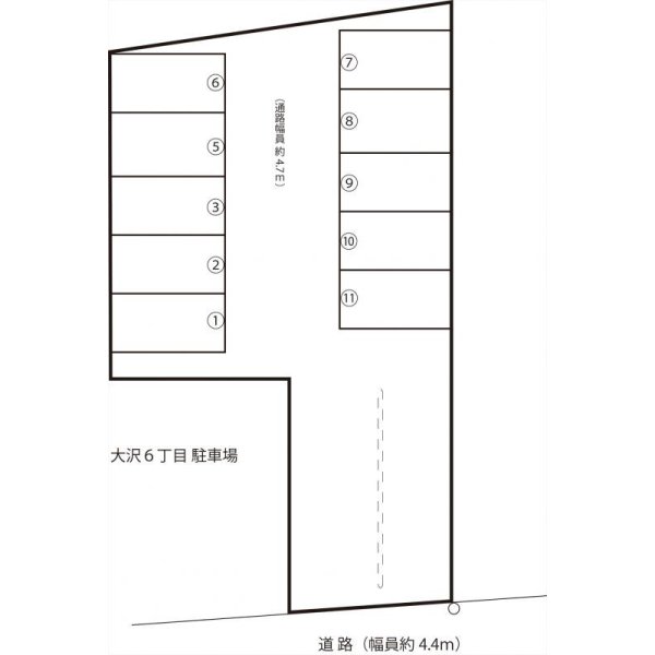 画像1: 大沢６丁目駐車場 月極駐車場